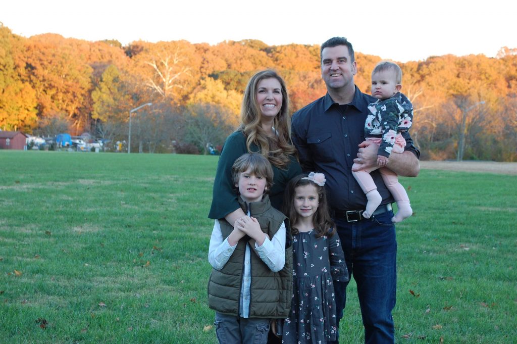 Chris and Julia McDowell and family