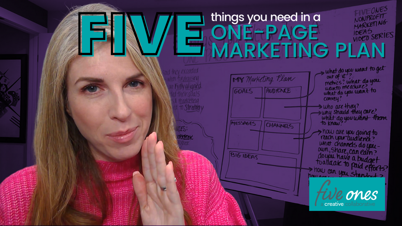 5 Things You Need in a One Page Marketing Plan